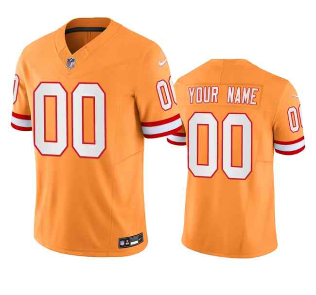 Men's Tampa Bay Buccaneers Active Player Custom Orange Throwback Limited Stitched Jersey